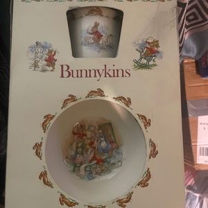 Bunnykins bowl and cup set